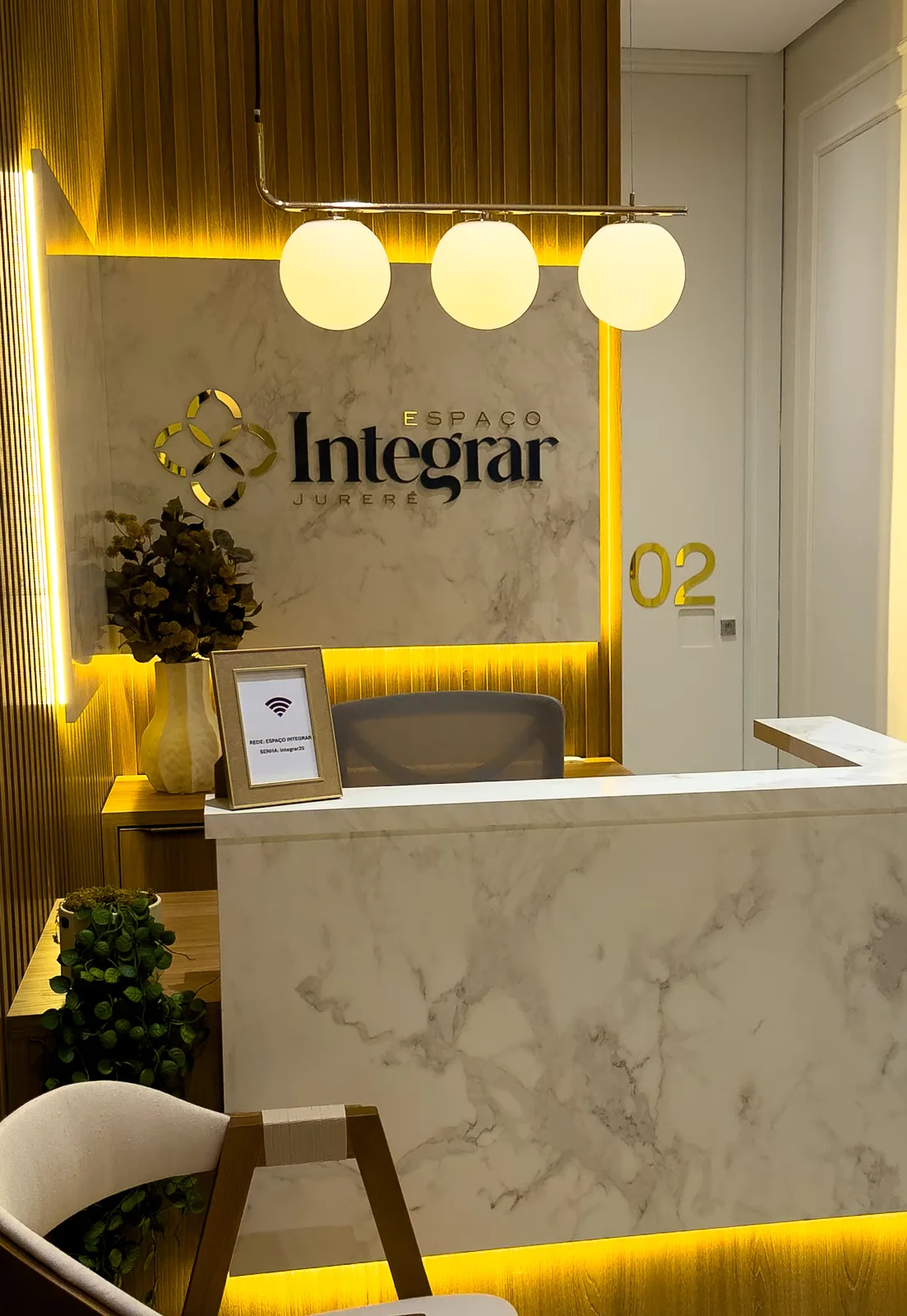 Recepção do Espaço Integrar Jurerê